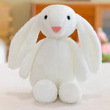 Maxbell Plush Bunny Long Eared Rabbit Plush Toys for Valentine's Day Easter Children White