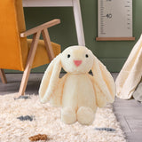 Maxbell Plush Bunny Long Eared Rabbit Plush Toys for Valentine's Day Easter Children Beige