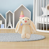 Maxbell Plush Bunny Long Eared Rabbit Plush Toys for Valentine's Day Easter Children Beige