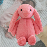 Maxbell Plush Bunny Long Eared Rabbit Plush Toys for Valentine's Day Easter Children Pink