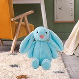 Maxbell Plush Bunny Long Eared Rabbit Plush Toys for Valentine's Day Easter Children Blue
