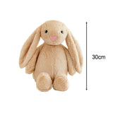 Maxbell Plush Bunny Long Eared Rabbit Plush Toys for Valentine's Day Easter Children Brown
