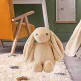 Maxbell Plush Bunny Long Eared Rabbit Plush Toys for Valentine's Day Easter Children Brown