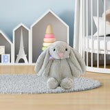 Maxbell Plush Bunny Long Eared Rabbit Plush Toys for Valentine's Day Easter Children Gray