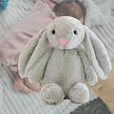 Maxbell Plush Bunny Long Eared Rabbit Plush Toys for Valentine's Day Easter Children Gray