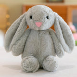 Maxbell Plush Bunny Long Eared Rabbit Plush Toys for Valentine's Day Easter Children Gray