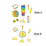 Maxbell Montessori Music Toy Percussion Sets Wooden Music Sets Drum Toy for Gift