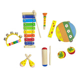 Maxbell Montessori Music Toy Percussion Sets Wooden Music Sets Drum Toy for Gift