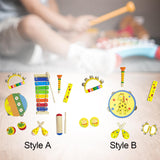 Maxbell Montessori Music Toy Percussion Sets Wooden Music Sets Drum Toy for Gift