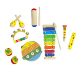 Maxbell Montessori Music Toy Percussion Sets Wooden Music Sets Drum Toy for Gift