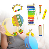 Maxbell Montessori Music Toy Percussion Sets Wooden Music Sets Drum Toy for Gift