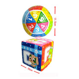 Maxbell Baby Hand Ball Durable Letter and Number Learning Roll Discover Ball for Boy Alphabet