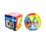 Maxbell Baby Hand Ball Durable Letter and Number Learning Roll Discover Ball for Boy Alphabet