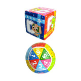 Maxbell Baby Hand Ball Durable Letter and Number Learning Roll Discover Ball for Boy Alphabet