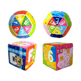 Maxbell Baby Hand Ball Durable Letter and Number Learning Roll Discover Ball for Boy Alphabet