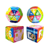 Maxbell Baby Hand Ball Durable Letter and Number Learning Roll Discover Ball for Boy Alphabet