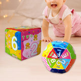 Maxbell Baby Hand Ball Durable Letter and Number Learning Roll Discover Ball for Boy Number