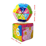 Maxbell Baby Hand Ball Durable Letter and Number Learning Roll Discover Ball for Boy Number