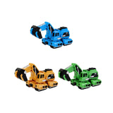 Maxbell Toddlers Robot Construction Vehicle Transforming Robot Toy Game Birthday Gift blue