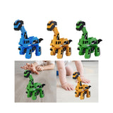 Maxbell Toddlers Robot Construction Vehicle Transforming Robot Toy Game Birthday Gift blue