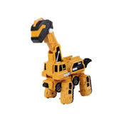 Maxbell Toddlers Robot Construction Vehicle Transforming Robot Toy Game Birthday Gift yellow