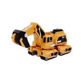 Maxbell Toddlers Robot Construction Vehicle Transforming Robot Toy Game Birthday Gift yellow