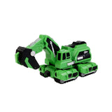 Maxbell Toddlers Robot Construction Vehicle Transforming Robot Toy Game Birthday Gift green