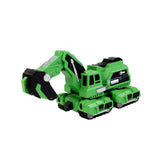 Maxbell Toddlers Robot Construction Vehicle Transforming Robot Toy Game Birthday Gift green