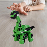 Maxbell Toddlers Robot Construction Vehicle Transforming Robot Toy Game Birthday Gift green
