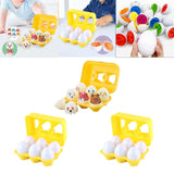 Maxbell Matching Eggs Toy Educational Math Toys Sensory Montessori Shape Sorter Toys animal