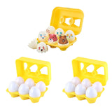 Maxbell Matching Eggs Toy Educational Math Toys Sensory Montessori Shape Sorter Toys animal