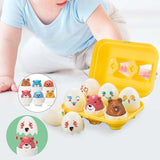 Maxbell Matching Eggs Toy Educational Math Toys Sensory Montessori Shape Sorter Toys animal