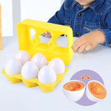 Maxbell Matching Eggs Toy Educational Math Toys Sensory Montessori Shape Sorter Toys fruit