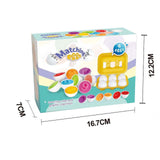 Maxbell Matching Eggs Toy Educational Math Toys Sensory Montessori Shape Sorter Toys fruit