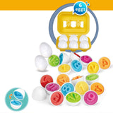 Maxbell Matching Eggs Toy Educational Math Toys Sensory Montessori Shape Sorter Toys number