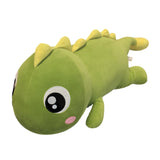 Maxbell Soft Dinosaurs Plush Doll Car Pillow Cute Plush Dinosaur Stuffed Animal for Gifts Yellow back