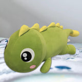 Maxbell Soft Dinosaurs Plush Doll Car Pillow Cute Plush Dinosaur Stuffed Animal for Gifts Yellow back