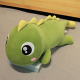 Maxbell Soft Dinosaurs Plush Doll Car Pillow Cute Plush Dinosaur Stuffed Animal for Gifts Yellow back