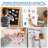 Maxbell 40 Pieces Refrigerator Animal Magnet Learning Educational Toy Animal Magnets