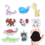 Maxbell 40 Pieces Refrigerator Animal Magnet Learning Educational Toy Animal Magnets