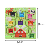 Maxbell Magnetic Color and Number Maze 2 in 1 for Boys Girls Preschool 3-5 Years Old drawing board 2in1