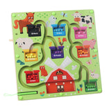 Maxbell Magnetic Color and Number Maze 2 in 1 for Boys Girls Preschool 3-5 Years Old drawing board 2in1