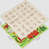 Maxbell Magnetic Color and Number Maze 2 in 1 for Boys Girls Preschool 3-5 Years Old alphabet board 2in1