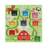 Maxbell Magnetic Color and Number Maze 2 in 1 for Boys Girls Preschool 3-5 Years Old alphabet board 2in1