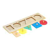 Wood Knob Puzzle Peg Board Wood Shape Puzzles for Early Education Activities