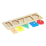 Wood Knob Puzzle Peg Board Wood Shape Puzzles for Early Education Activities