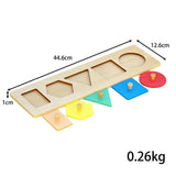 Wood Knob Puzzle Peg Board Wood Shape Puzzles for Early Education Activities