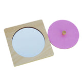 Maxbell Baby Mirror Toy Educational Montessori Mirror Puzzle for Preschool Baby Kids