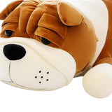 Maxbell Puppy Plush Toy Cute Comfortable Creative Dog Plush Doll for Cafe Trips Dorm Turmeric