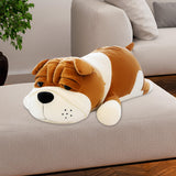 Maxbell Puppy Plush Toy Cute Comfortable Creative Dog Plush Doll for Cafe Trips Dorm Turmeric